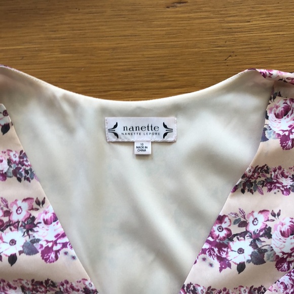 Nanette Lepore flutter sleeve dress size 10 - Picture 4 of 6